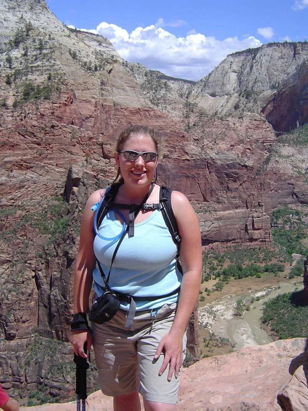 Kate hiking in Zion National Park